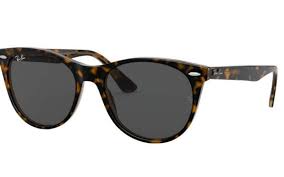 RAY-BAN WAYFARER II CLASSIC POLISHED HAVANA ON TRANSPARENT BROWN/DARK GREY, 55