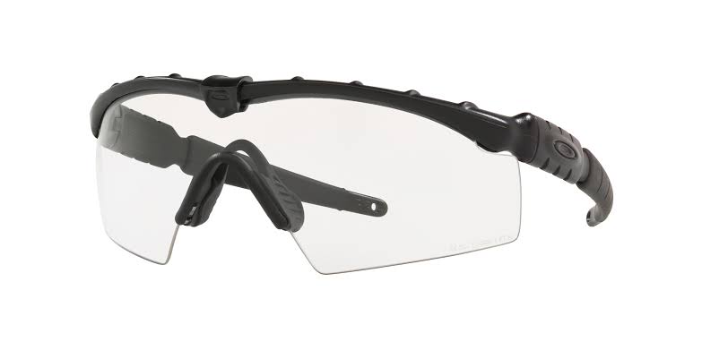 OAKLEY MEN'S OO9047 BALLISTIC M FRAME 2.0 STRIKE RECTANGULAR SUNGLASSES, MATTE BLACK/CLEAR, 33