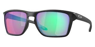 OAKLEY MEN'S OO9448F SYLAS LOW BRIDGE FIT RECTANGULAR SUNGLASSES, MATTE BLACK INK/PRIZM GOLF, 58