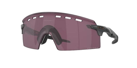 OAKLEY MEN'S OO9235 ENCODER STRIKE VENTED RECTANGULAR SUNGLASSES, MATTE GREY SMOKE/PRIZM ROAD BLACK, 39