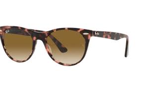 RAY-BAN WAYFARER II FLECK POLISHED PINK HAVANA/LIGHT BROWN GRADIENT, 52