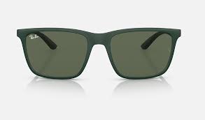 RAY-BAN RB4385 MATTE GREEN/DARK GREEN, 58