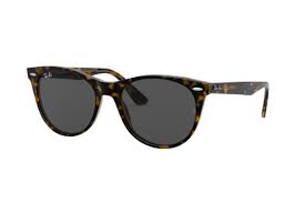 RAY-BAN WAYFARER II CLASSIC POLISHED HAVANA ON TRANSPARENT BROWN/DARK GREY, 52