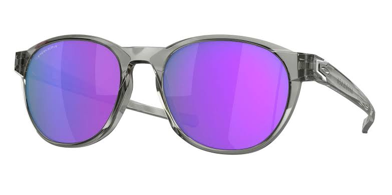 OAKLEY MEN'S OO9126 REEDMACE ROUND SUNGLASSES, GREY INK/PRIZM VIOLET, 54