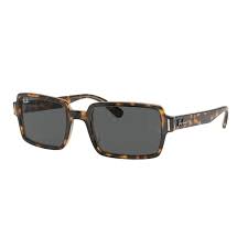 RAY-BAN BENJI POLISHED HAVANA ON TRANSPARENT BROWN/DARK GREY, 52