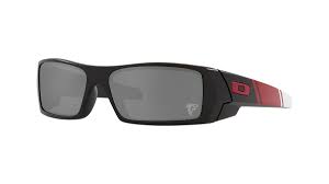 OAKLEY MEN'S OO9014 GASCAN NFL COLLECTION RECTANGULAR SUNGLASSES, MATTE BLACK/PRIZM BLACK, 60