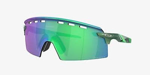 OAKLEY MEN'S OO9235 ENCODER STRIKE VENTED RECTANGULAR SUNGLASSES, GAMMA GREEN/PRIZM JADE, 39