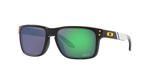 OAKLEY MEN'S OO9102 HOLBROOK NFL COLLECTION SQUARE SUNGLASSES, MATTE BLACK/PRIZM SAPPHIRE, 55