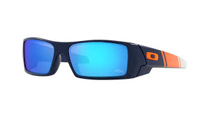 OAKLEY MEN'S OO9014 GASCAN NFL COLLECTION RECTANGULAR SUNGLASSES, MATTE NAVY/PRIZM SAPPHIRE, 60