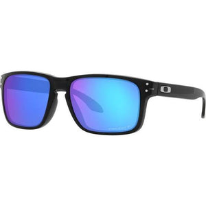 OAKLEY MEN'S OO9244 HOLBROOK LOW BRIDGE FIT RECTANGULAR SUNGLASSES, BLACK INK/PRIZM SAPPHIRE POLARIZED, 56