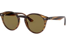 RAY-BAN RB2180 POLISHED STRIPED RED HAVANA/B-15 BROWN, 49