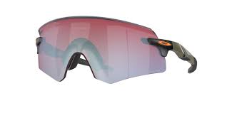 OAKLEY MEN'S OO9471 ENCODER RECTANGULAR SUNGLASSES, MATTE MOSS GREEN/PRIZM SNOW SAPPHIRE, 36