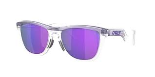 OAKLEY OO9289 FROGSKINS HYBRID ROUND SUNGLASSES, MATTE TRANSPARENT LILAC/CLEAR/PRIZM VIOLET, 55