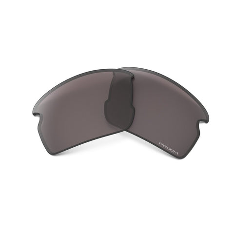 OAKLEY FLAK 2.0 LOW BRIDGE FIT RECTANGULAR REPLACEMENT SUNGLASS LENSES, PRIZM GREY, 61 MM