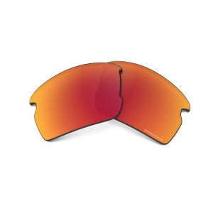 OAKLEY FLAK 2.0 LOW BRIDGE FIT RECTANGULAR REPLACEMENT SUNGLASS LENSES, PRIZM RUBY, 61 MM