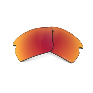 OAKLEY FLAK 2.0 LOW BRIDGE FIT RECTANGULAR REPLACEMENT SUNGLASS LENSES, PRIZM RUBY, 61 MM