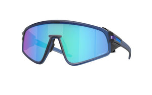 OAKLEY OO9404 LATCH PANEL RECTANGULAR SUNGLASSES, MATTE TRANSPARENT NAVY/PRIZM SAPPHIRE, 35