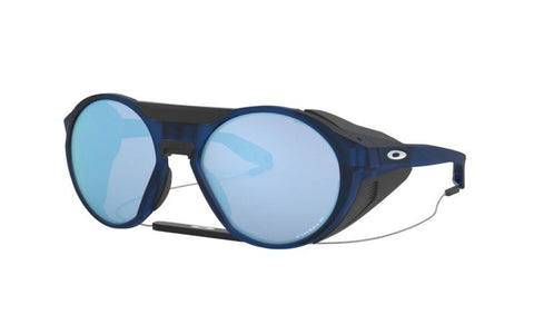 OAKLEY MEN'S OO9440 CLIFDEN ROUND SUNGLASSES, MATTE TRANSLUCENT BLUE/PRIZM DEEP WATER POLARIZED, 54