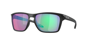 OAKLEY MEN'S OO9448 SYLAS RECTANGULAR SUNGLASSES, MATTE BLACK INK/PRIZM GOLF, 57 MM