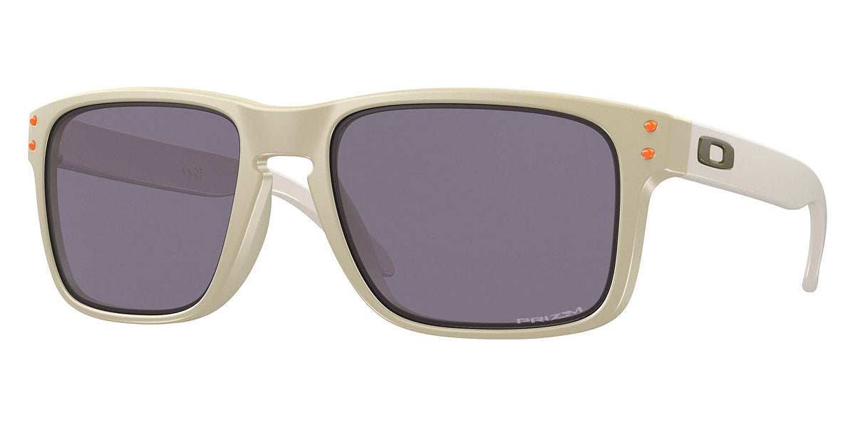 OAKLEY MEN'S OO9244 HOLBROOK LOW BRIDGE FIT RECTANGULAR SUNGLASSES, MATTE SAND/PRIZM GREY, 56