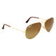RAY-BAN AVIATOR GRADIANT Polarized Polished Arista Gold/Brown, 58