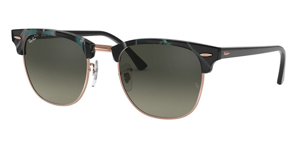 RAY-BAN CLUBMASTER FLECK Polished Grey Green/Grey Gradient, 51