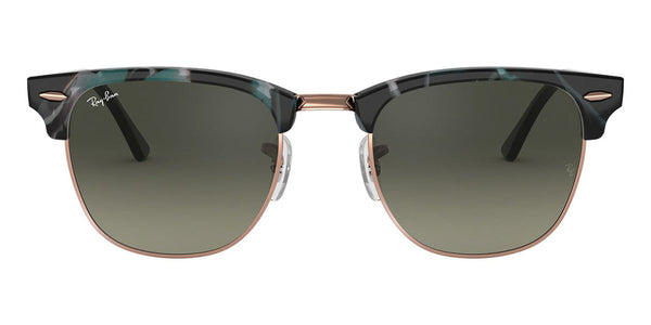 RAY-BAN CLUBMASTER FLECK Polished Grey Green/Grey Gradient, 51