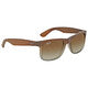 RAY-BAN JUSTIN Classic Sunglasses in Brown and Green Gradient 51