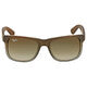 RAY-BAN JUSTIN Classic Sunglasses in Brown and Green Gradient 51