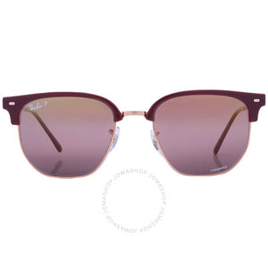 RAY-BAN RB4416 NEW CLUBMASTER BORDEAUX ON ROSE GOLD/GOLD/RED, 53