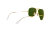RAY-BAN AVIATOR FLASH LENSES Polarized Matte Gold/Blue, 58
