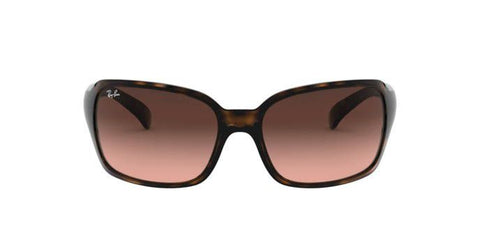 RAY-BAN LADIES TORTOISE SQUARE SUNGLASSES TORTOISE/PINK/BROWN GRADIENT, 60