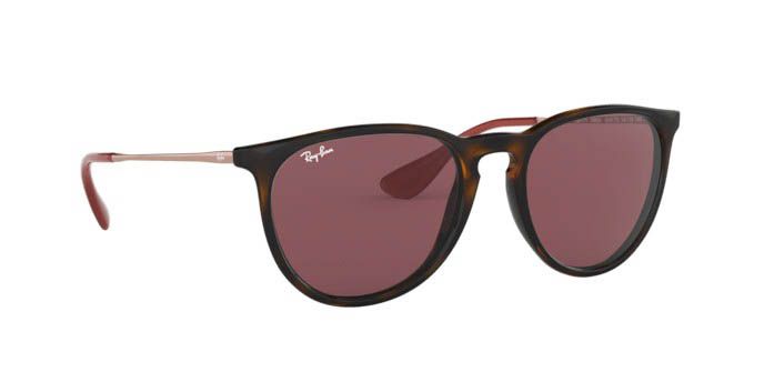 RAY-BAN ERIKA COLOR MIX POLISHED HAVANA/DARK VIOLET, 54