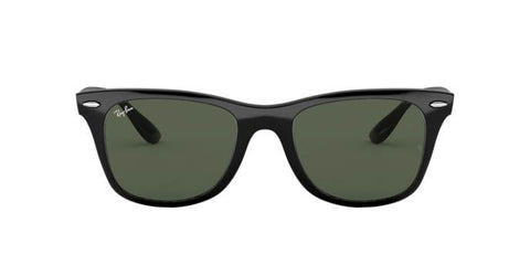 RAY-BAN WAYFARER LITEFORCE POLISHED BLACK/GREEN CLASSIC, 52