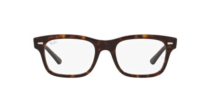 RAY-BAN MR BURBANK RX 5383 GLASSES TORTOISE SHELL/CLEAR, 54