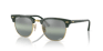 RAY-BAN CLUBMASTER CHROMANCE Polished Green on Gold, Silver/Green Chromance, 49