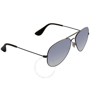 RAY-BAN RB3558 POLISHED BLACK/BLUE GRADIENT, 58