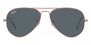 RAY-BAN AVIATOR GRADIENT POLISHED ROSE GOLD/BLUE, 55