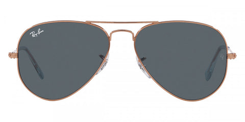 RAY-BAN AVIATOR GRADIENT POLISHED ROSE GOLD/BLUE, 55