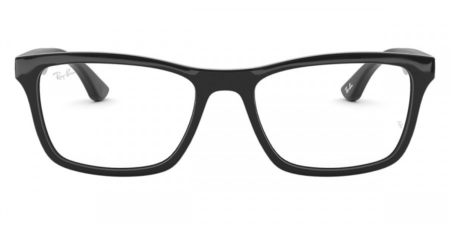 RAY-BAN RB5279 OPTICS POLISHED BLACK/CLEAR, 57