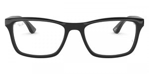 RAY-BAN RB5279 OPTICS POLISHED BLACK/CLEAR, 57