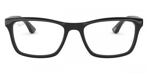 RAY-BAN RB5279 OPTICS POLISHED BLACK/CLEAR, 57