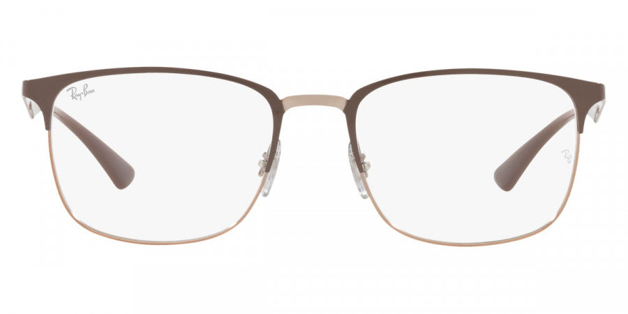 RAY-BAN RB6421 OPTICS POLISHED BEIGE ON COPPER/CLEAR, 54