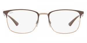 RAY-BAN RB6421 OPTICS POLISHED BEIGE ON COPPER/CLEAR, 54