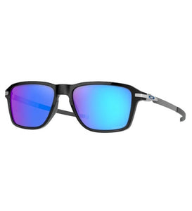 OAKLEY MEN'S OO9469 WHEEL HOUSE SQUARE SUNGLASSES, POLISHED BLACK/PRIZM SAPPHIRE POLARIZED, 54