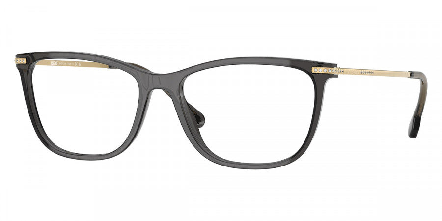 VERSACE™ VE3274B 5483 54 BLACK TRANSPARENT EYEGLASSES